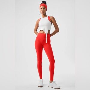 ALO AIRLIFT 7/8 LEGGINGS IN RED